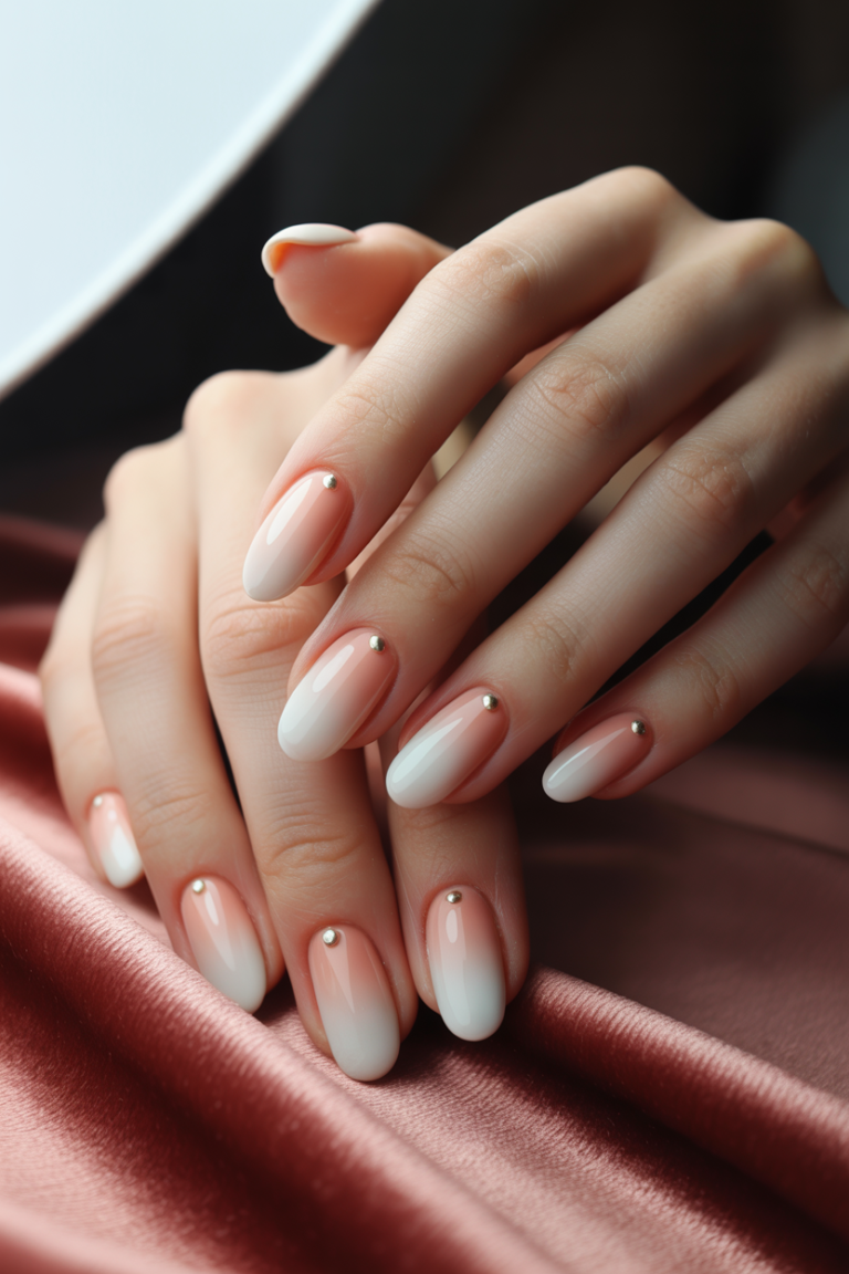 Peach Ombre Nails for Soft Aesthetic
