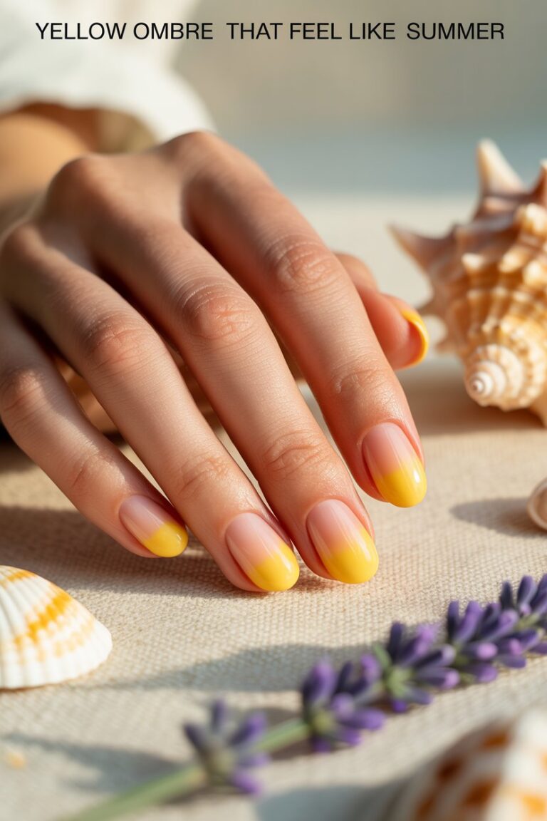 Yellow Ombre Nails That Feel Like Summer